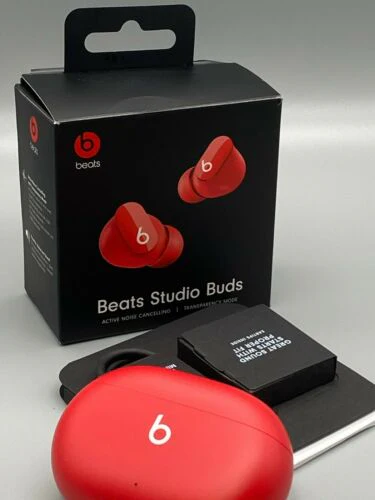Beats Studio Buds True Wireless Noise Cancelling Bluetooth Earbuds Red - Image 3